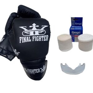 Combo Guantes F18 + Vendas + Bucal Común