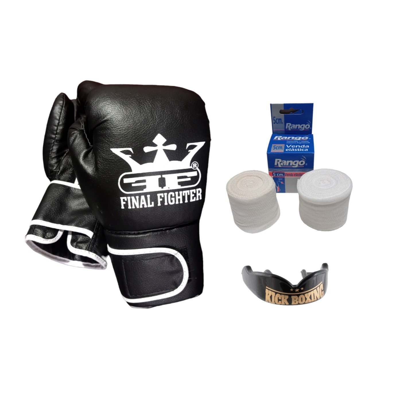 Combo Guantes Champion + Vendas + Bucal con Diseño - Imagen 3