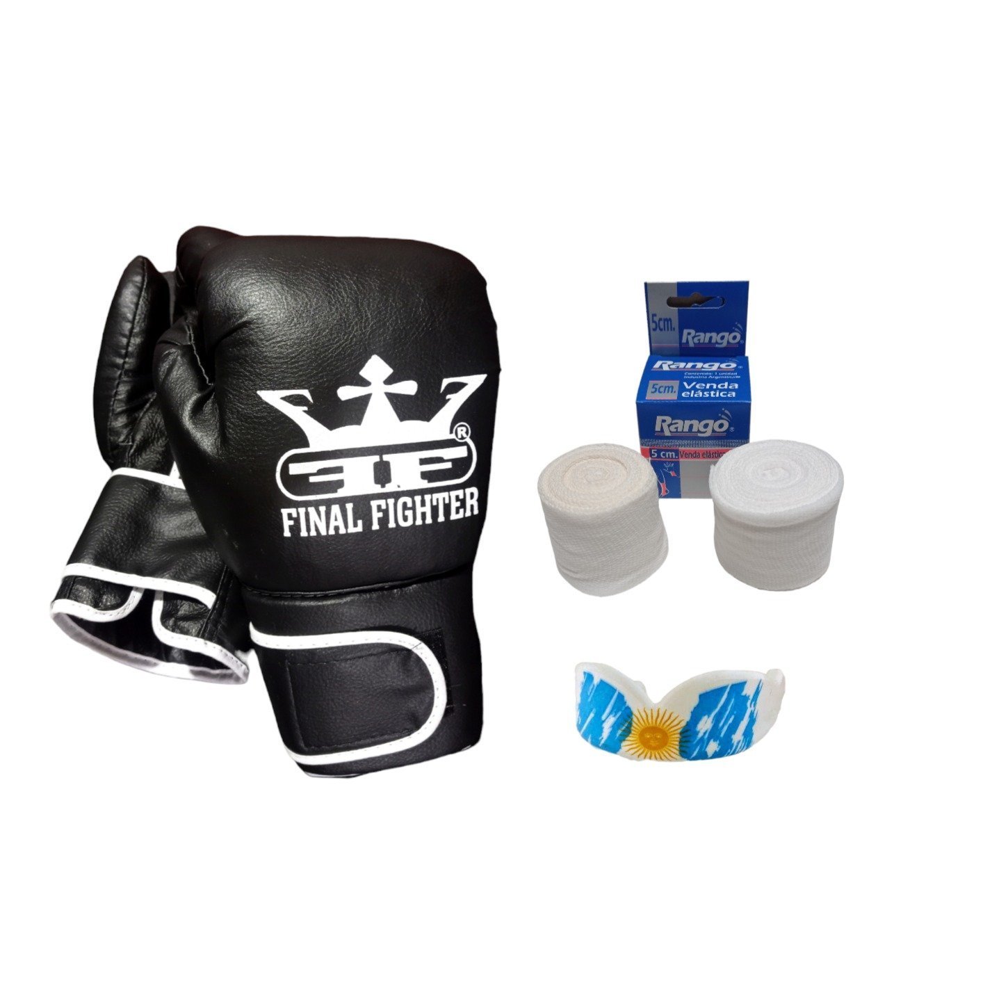 Combo Guantes Champion + Vendas + Bucal con Diseño - Imagen 4