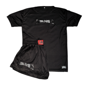 Combo Remera + Short Kick Boxing - M, Plateado