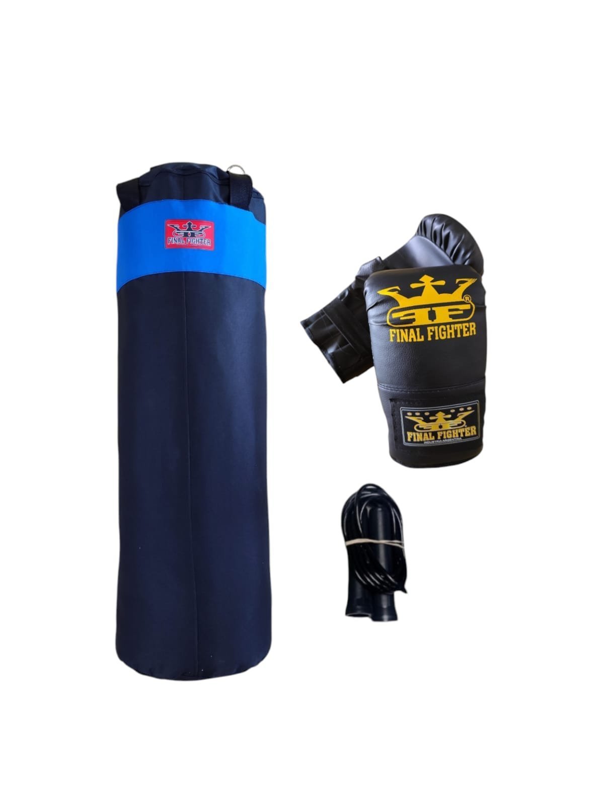 Combo Champion Adulto: Bolsa Champion 90cm + Guantines + Soga