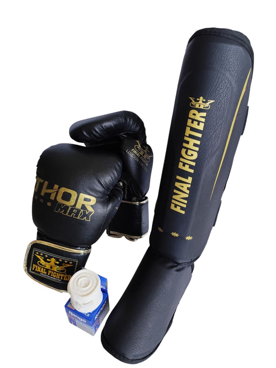 Combo Guantes Thor Max + Tibiales + Vendas - Imagen 3