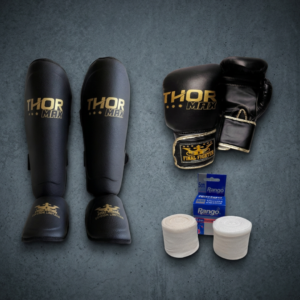Combo Guantes Thor Max + Tibiales + Vendas