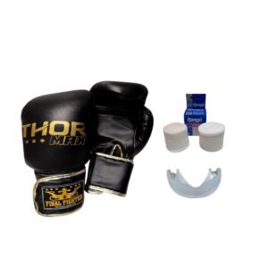 Combo Guantes Thor Max + Vendas + Bucal común - 10oz