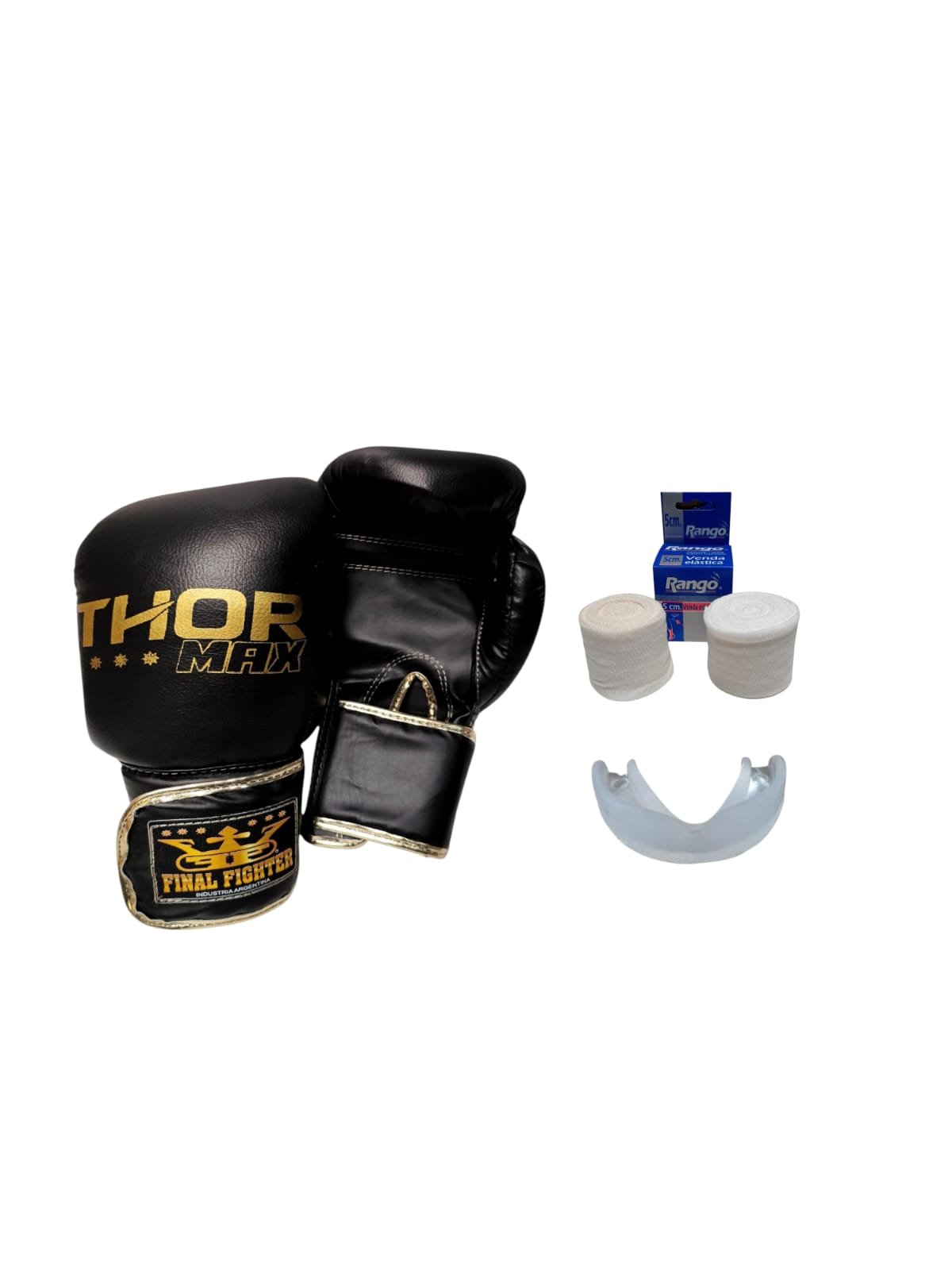 Combo Guantes Thor Max + Vendas + Bucal común