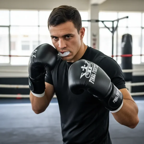 Combo Guantes F18 + Vendas + Bucal Común