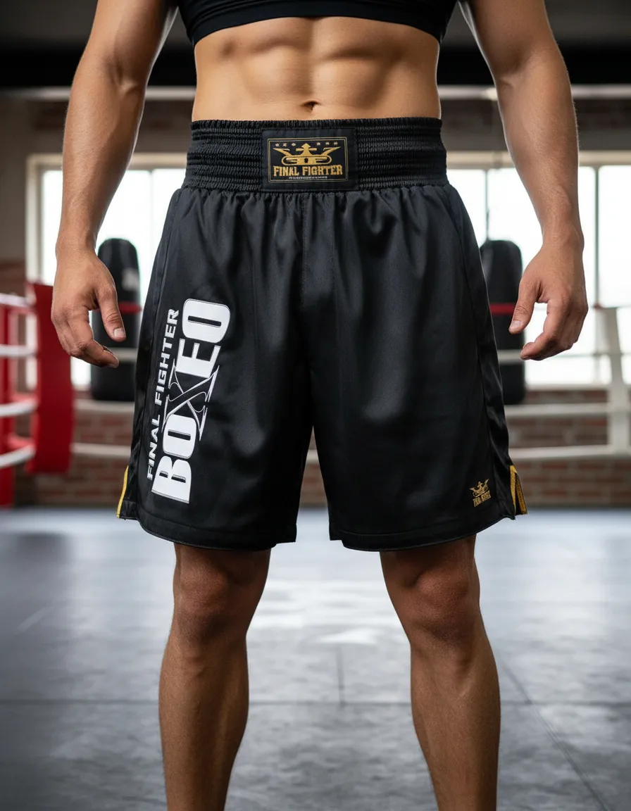 Short de Boxeo Negro
